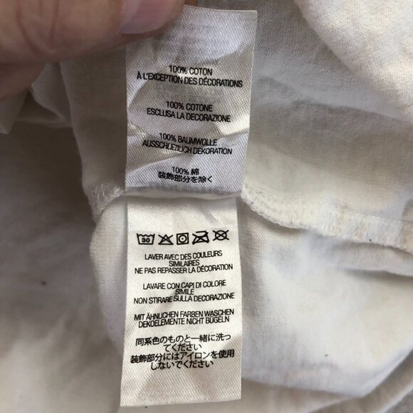 Supreme Mens T-Shirt Medium White Classic Short Sleeve Crew Neck FLAWS - Picture 16 of 16